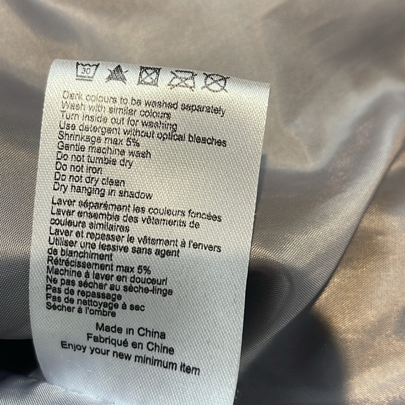 Minimum grey zip-up teela jacket size 36 - Picture 8 of 10